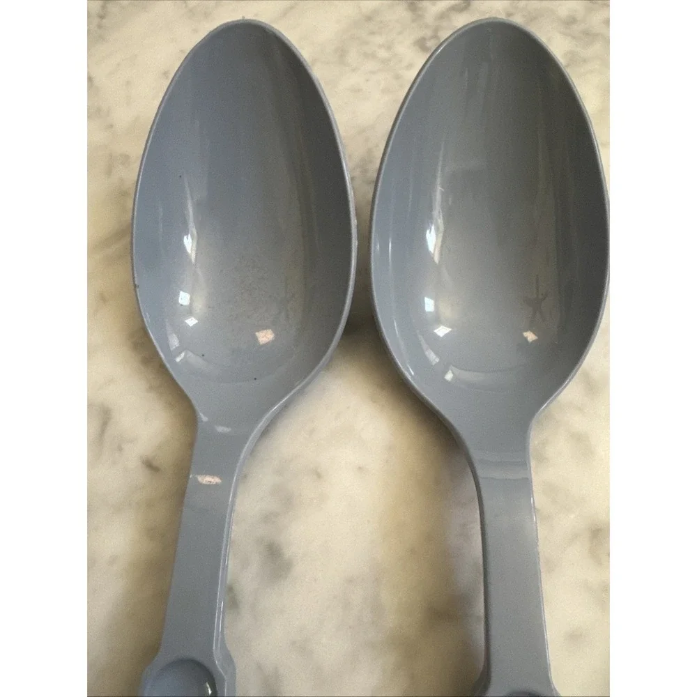 Vintage EKCO Blue Plastic Nylon Cooking Serving Spoon 11